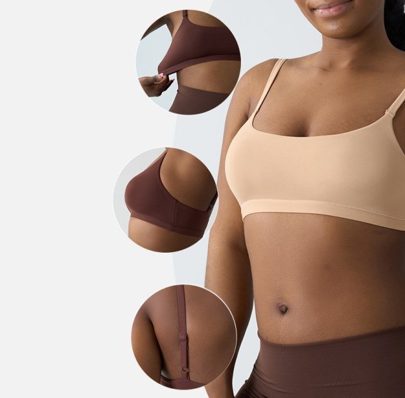 Sports Comfortable No-Wire Bra For Women | V Neck Padded Bralette | Sports Bra With Adjustable Straps