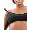 Women's Sexy Lace Bralette with Adjustable Buckle | V-Neck Casual Wear Bra | Daily Solid Color Lace Patchwork Bustiers