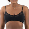 Women's Sexy Lace Bralette with Adjustable Buckle | V-Neck Casual Wear Bra | Daily Solid Color Lace Patchwork Bustiers