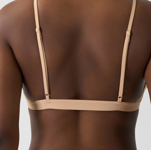 Women's Lace Triangle Bralette | V Neck Non Padded Bralette | Pure Comfort Lace Longline Bra