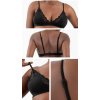 Women's Lace Triangle Bralette | V Neck Non Padded Bralette | Pure Comfort Lace Longline Bra