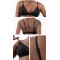 Women's Lace Triangle Bralette | V Neck Non Padded Bralette | Pure Comfort Lace Longline Bra