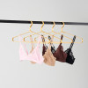 Women's Lace Triangle Bralette | V Neck Non Padded Bralette | Pure Comfort Lace Longline Bra