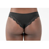 Mid-Rise Tanga Cheeky Briefs Thong Back Coverage | Super Soft Ladies Panties | Lace Trimmed Women's Briefs