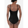 Women's Bodysuits Tummy Control Shapewear | Seamless Round Neck | Mid Thigh Body Shaper With Removable Pads