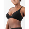 Women's Inbarely Triangle Bralette | Comfortable Unlined V Neck Bra | Wireless Smoothing Bra Top Stretch