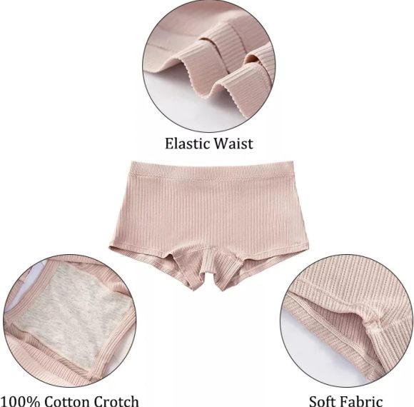 Damen-Unterwäsche aus trockener Baumwolle | Boyshort aus weicher Baumwolle | Damen-Höschen