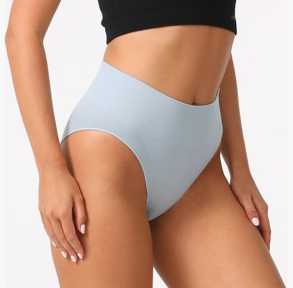 Damenunterwäsche mit hoher Taille | Stretch-Höschen mit voller Abdeckung | Nahtlose Bauchkontrolle