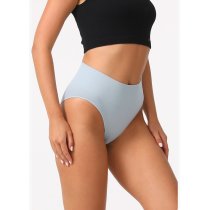 Women's Underwear High Waisted Briefs | Stretch Full Coverage Panties | Tummy Control Seamless