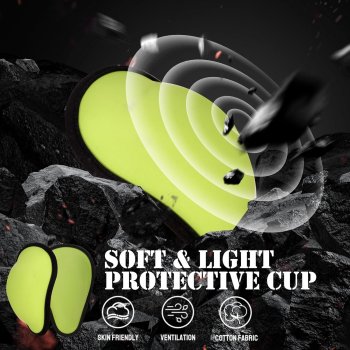 Men's Protective Boxer Briefs | Compression Soft Athletic Cup | Youth Peewee Underwear For Baseball Football