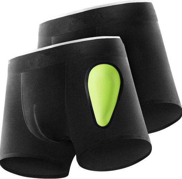 Compression Boxer Briefs | Soft Protective Athletic Cup | Youth Peewee Underwear For Baseball, Football