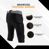 Football Girdle Shorts Underwear with Pads For Men's & Boy's | 7 Padded Integrated Football Pads with Hip | Thigh Pads And Cup Pocket