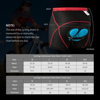 3D Padded Bike Men's Cycling Underwear Shorts | Breathable Lightweight | Men And Women