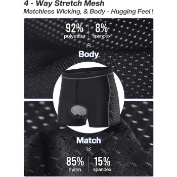 Men's Cycling Underwear Boxer 4D Padded | Bike Shorts Bicycle | Mountain Bike Liner