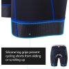 Mens 4D Padded Bike Shorts | Anti-Slip Leg Cycling Underwear | Wide Waistband Motorcycle Underpants