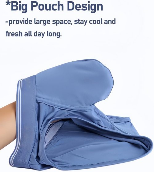 Men's Separate Big Pouch Comfy Briefs | Comfy Mid-Rise Pouch | Men's Pouch Underwear