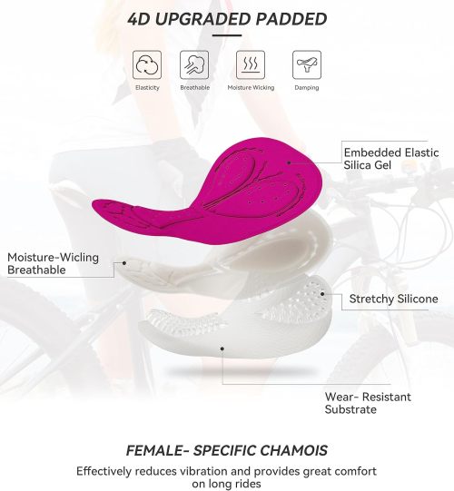 Women's 4d Padded Bike Underwear | Cycling Bicycle Shorts | Riding Briefs Biker Cycle Undershorts