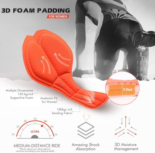 Women's Bicycle Cycling Shorts | Quick Dry Women's Cycling Underwear | Highly Breathable 3D Gel Padded