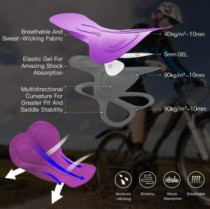 Sports Women's Cycling Underwear Shorts | 3D Padded Bike | Mtb Liner Shorts With Anti-Slip Leg Grips