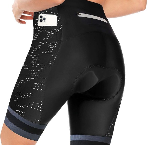 Women's 4D Padded Cycling Underwear | Wide Waistband 4D Gel Pading | Bicycle Short With Pockets
