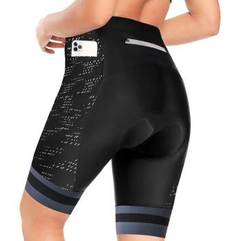 Women's 4D Padded Cycling Underwear | Wide Waistband 4D Gel Pading | Bicycle Short With Pockets
