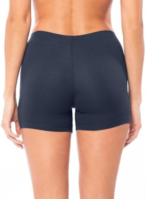 Basics Women's Cotton Stretch Boyshort Boxer Briefs | Light Weight Undershort Trunks | Multi Packs