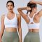 Adjustable Racerback Sports Bra for Women | 3/4 Pack Racerback | Padded Workout Bras Seamless Yoga Athletic Bra