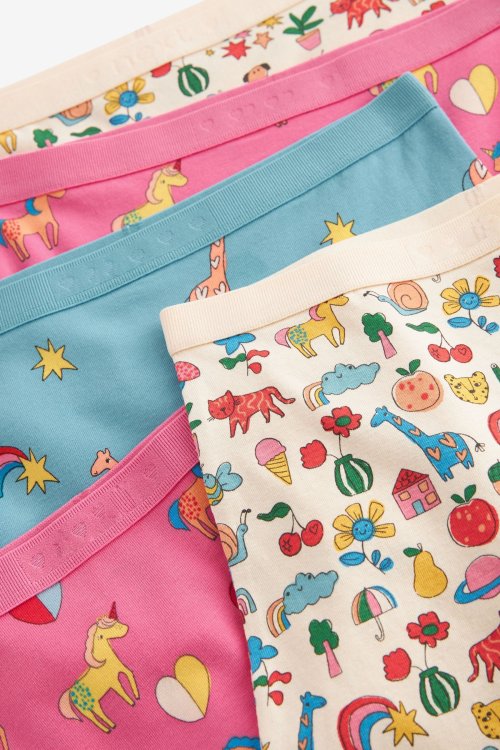 Girls Underwear Baby Toddler Panties | Stampy Long Leg Short Underwear | Soft Cotton Girls Boyshort Panties