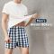 Classic 100% Cotton Men's Boxer Shorts | Woven Mens Underwear | Comfortable Button-Fly Closure