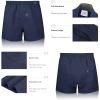 Classic 100% Cotton Men's Boxers Shorts | Woven Mens Underwear | Comfortable Button-Fly Closure