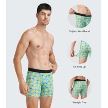 Men's Boxer Briefs Trunk Underwear With Pouch | Moisture Wicking Dual Pouch | Breathable Cool Rayon From Bamboo