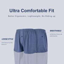Men's Boxer Briefs Short | Soft Comfortable Casual Breathable Underwear | Button Open Fly