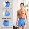 Men's Boxer Briefs Bamboo Rayon | Breathable And Cool Underwear | Button Open Fly