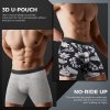 Soft Cotton Open Fly Underwear | Pack Men's Boxer Briefs | 3d U-Pouch | No-Ride Up
