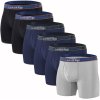 Men's Underwear Boxer Briefs | Moisture Wicking Bamboo Viscose | 3d Contour Pouch | Wide Elastic Waistband