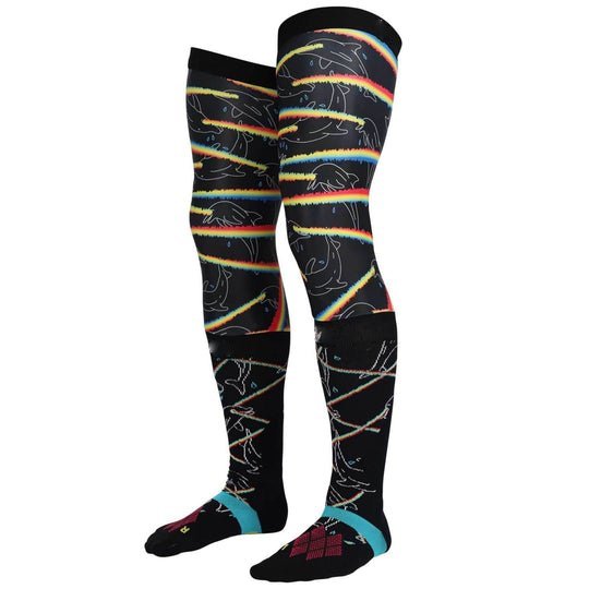 Knee Brace Men's Motorcycle Socks Pair Adult | Motorcycle Socks Breathable | Extra Protection For The Knees | Moisture-Wicking