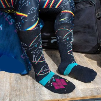 Knee Brace Men's Motorcycle Socks Pair Adult | Motorcycle Socks Breathable | Extra Protection For The Knees | Moisture-Wicking