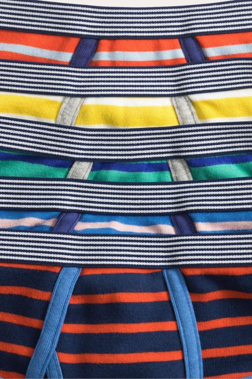 Boys' Sport Briefs Underwear | 100% Rib-Knit Cotton | Soft Stripes Design