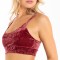 Women's Red Velvet Bralette | Sumptuously Soft Micromodal | Moisture Wicking Breathable
