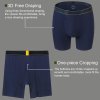 Men's Underwear Bamboo Viscose Boxer Briefs | Moisture Wicking | U-Pouch | Elastic Waistband