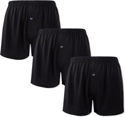 Men's Boxers Briefs Short | Soft Comfortable Casual Breathable | Placket Design Elasticity Waistband
