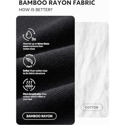 Mmen's performance boxer briefs | Soft Breathable Rayon Bamboo | No Fly Pouch | Tagless Reduce Chafing