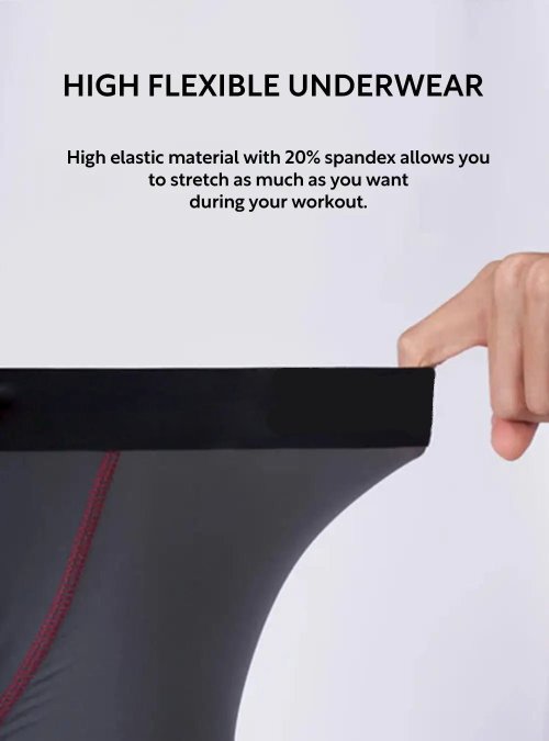 Men's Boxer Briefs | Quick Dry Athletic Boxer Briefs | Super Stretch Comfort | Tag Free Waistband