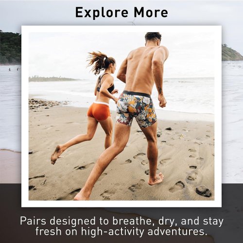 9 " Give-N-Go Sport Men's Boxer Shorts | Quick Drying | Ultralight Mesh Fabric | Low Rise Underwear