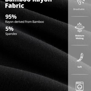 Men's Boxer Briefs Bamboo Rayon | Moisture-Wicking Underwear | 3D Pouch Support