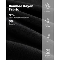 Men's Boxer Briefs Bamboo Rayon | Moisture-Wicking Underwear | 3D Pouch Support