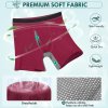 Mens Underwear Boxers | Bamboo Rayon Breathable Soft | Open Fly Pouch