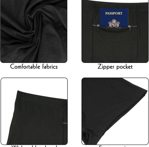Pocket Underwear for Men | A Secret Hidden Zipper Pocket | Travel Men's Boxer Briefs