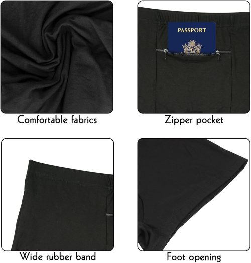 Pocket Underwear for Men | A Secret Hidden Zipper Pocket | Travel Men's Boxer Briefs