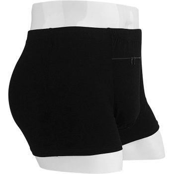 Pocket Underwear for Men | A Secret Hidden Zipper Pocket | Travel Men's Boxer Briefs